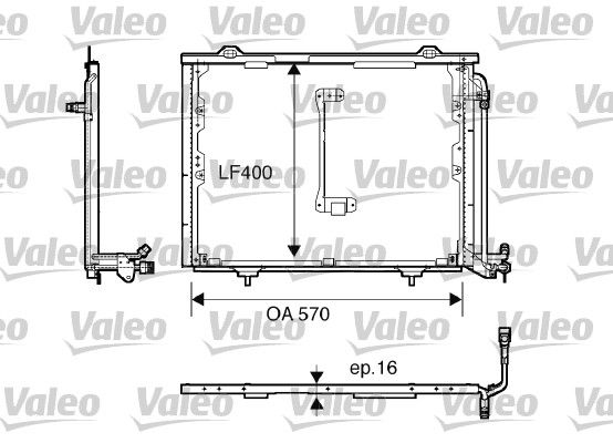 Klima Radyatoru C-Class W202 93>00 S202 96>01 | VALEO 816900 | OEM A2028300870