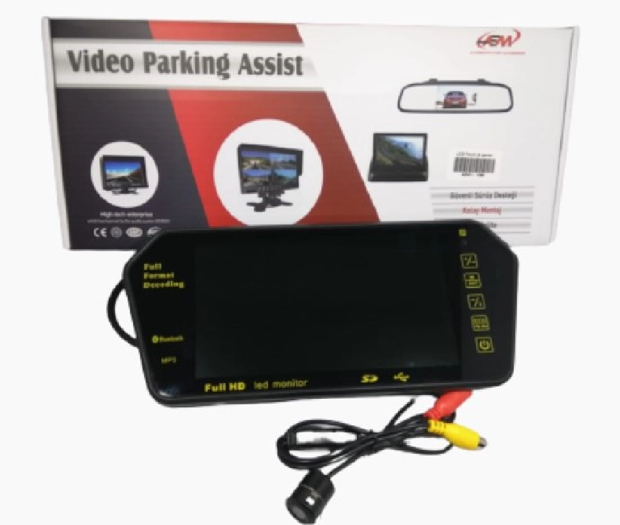 Ayna Ekran Büyük 7" + Kamera + USB | OEM AEM111066