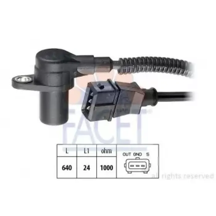 Motor Krank Devir Sensoru Ducato 94>06 Daily 2 01>06 | FACET 9.0301 | OEM 500343018