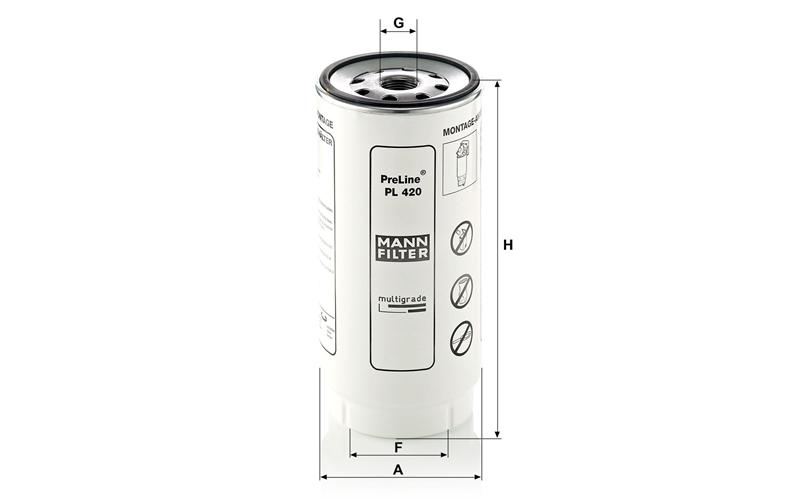 Mazot Su Ayırıcı Filtre DAF-MAN-Mercedes Euro 6 | OEM 0112-142-463