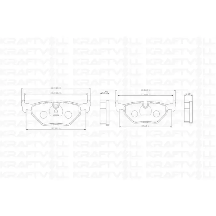 Fren Balatasi Arka BMW E39 | KRAFTVOLL 07010588 | OEM 34216761281