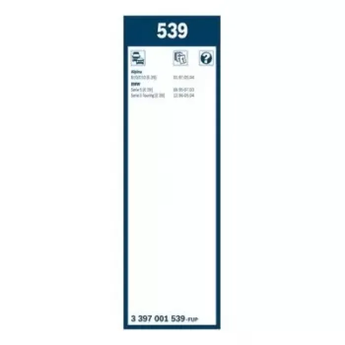 Silecek Supurgesi Takim Twin [650 / 550 MM] | BOSCH 3397001539