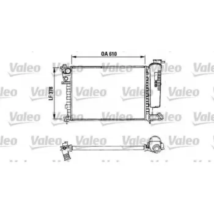 Motor Su Radyatoru P306 Xsara 93 97 1,8 1,6I Klimali Olcu: (377,5*610*23) | VALEO 730630 | OEM 1301.K1 1301.K1 1301.K2 1301.TH 1331.95 1301.K2 1301.TH 1331.95