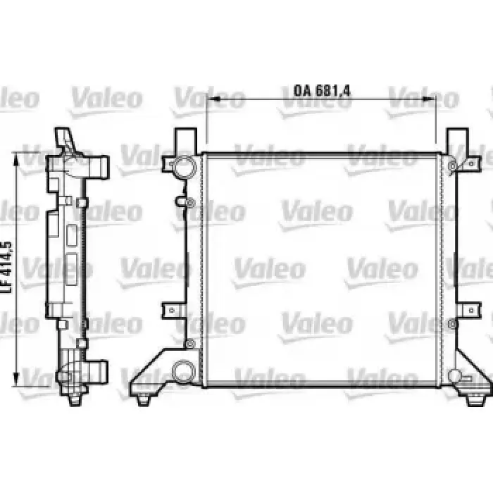 Motor Su Radyatoru LT35 96> Anj Avr | VALEO 731605 | OEM 2D0121253 2D0121253 2D0121253B 2D0121253E 2D0121253B 2D0121253E