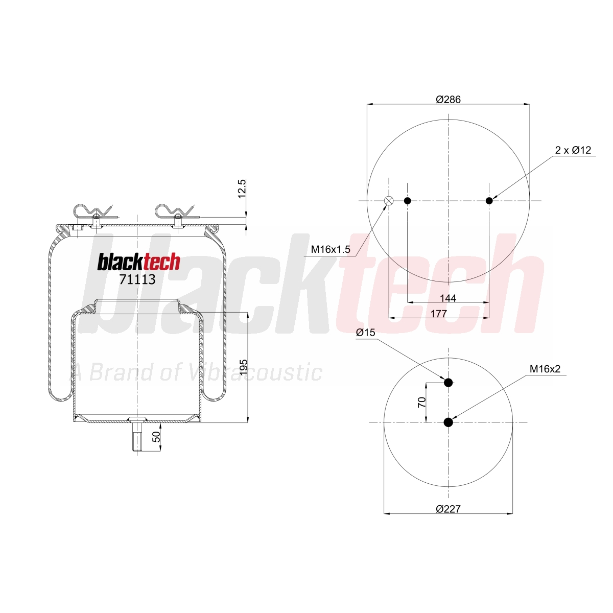 Körük Komple Metal Pistonlu | OEM 1510195