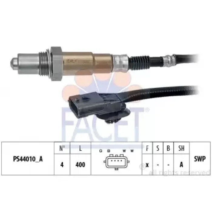 Oksijen Sensoru Captur Clio 3 4 Sandero 2 0,9TCE H4B | FACET 10.8312 | OEM 8200830903