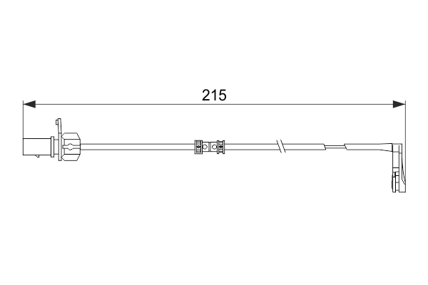 Arka Fren Balata Fisi Kablosu 215MM A6 11>18 A7 11>18 | BOSCH 1987474489 | OEM 4G0615121
