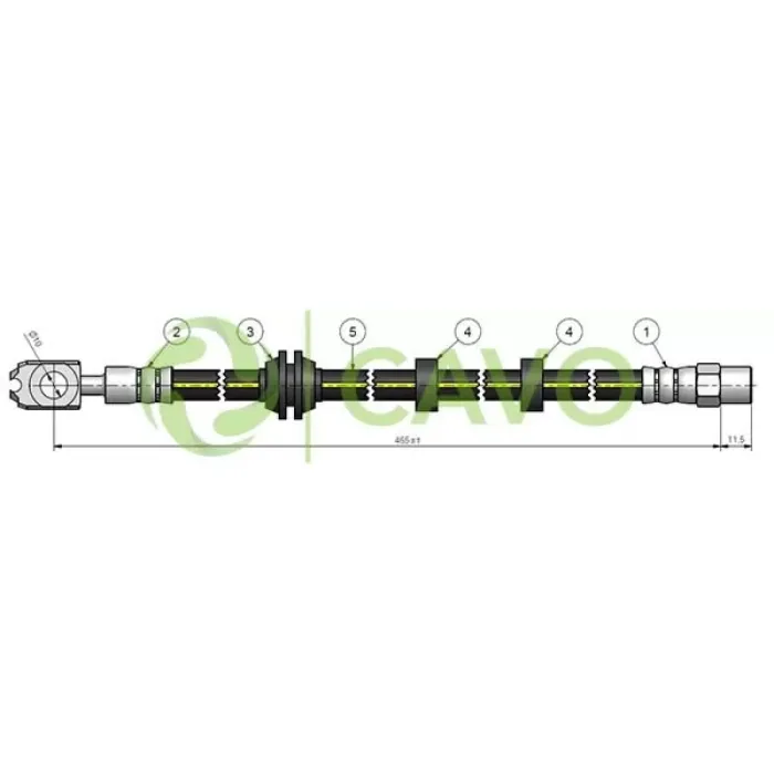 On Fren Hortumu Golf III Vento 92>99 | CAVO C900 426A | OEM 1H0611701B 1H0611701B 1H0611701A 1H0611701A