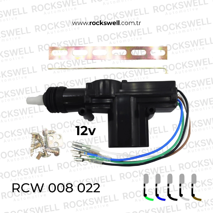 Merkezi Kilit Motoru Ön 5 Li - Üniversal 12V | OEM RCW008022