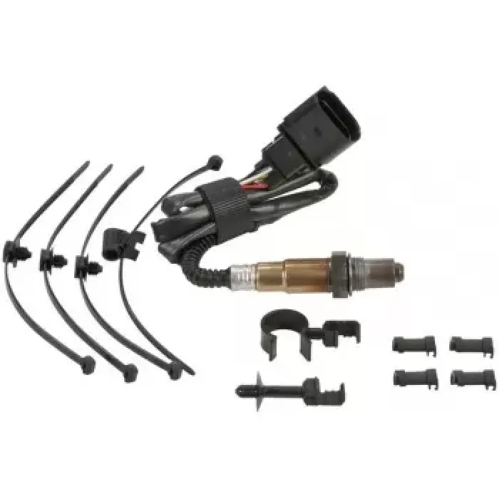 Oksijen Sensoru Lambda Sondasi (5 Kutuplu 750MM) Audi A3 A4 / A4Q A6 Tt Leon Toledo 99>09 | BOSCH 0258007353 | OEM 06A906262BE