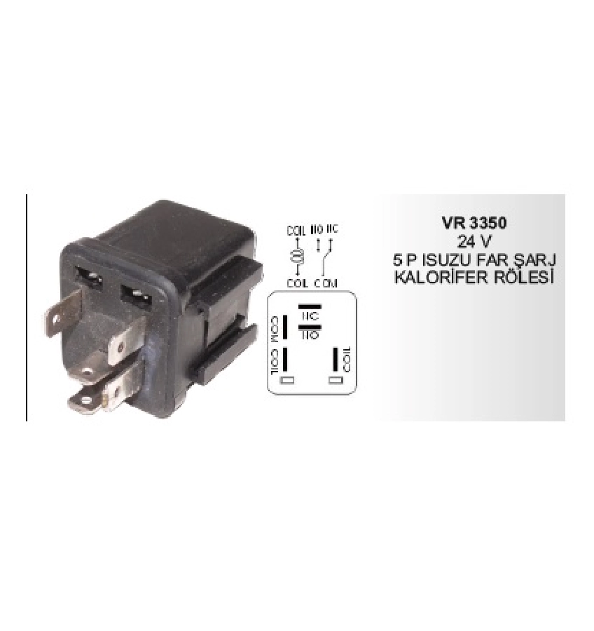 24V 5P Isuzu Far Sarz Kalorıfer Rolesı | OEM VR3350