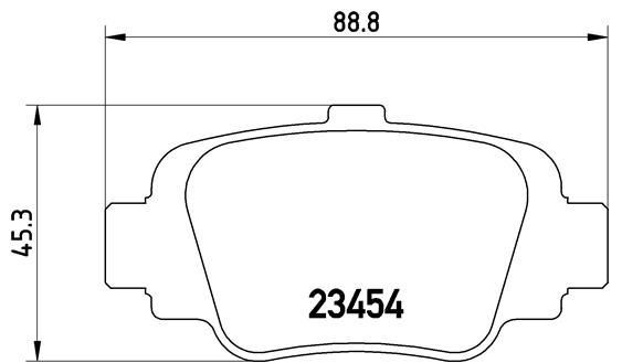 Arka Fren Balatasi Micra II K11 92-00 | VALEO 670642 | OEM 4406099B25