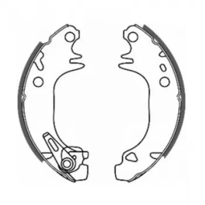 Arka Fren Balatasi Pabuc P106 Saxo Abssiz | BRAXIS AC0017 | OEM 4241J9 4241J9 424121 424173 4241L3 424121 424173 4241L3