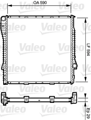 Motor Su Radyatoru Bmw M57N E53 | VALEO 734896 | OEM 17117544669 17117544669 17111439104 17111439104