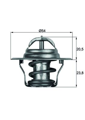 Termostat 87°C° Bora Caddy Golf Passat Polo T5 Sharan Octavia Fabia Toledo Ibiza Cordoba A3 A4 A6 | MAHLE TX1487D | OEM 050121113C