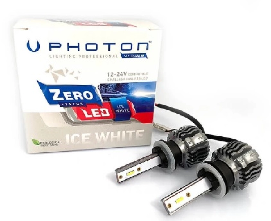 LED Far Ampulü Zero H27 + 3 Plus Fansız LED 12V-24V | OEM ZR3728