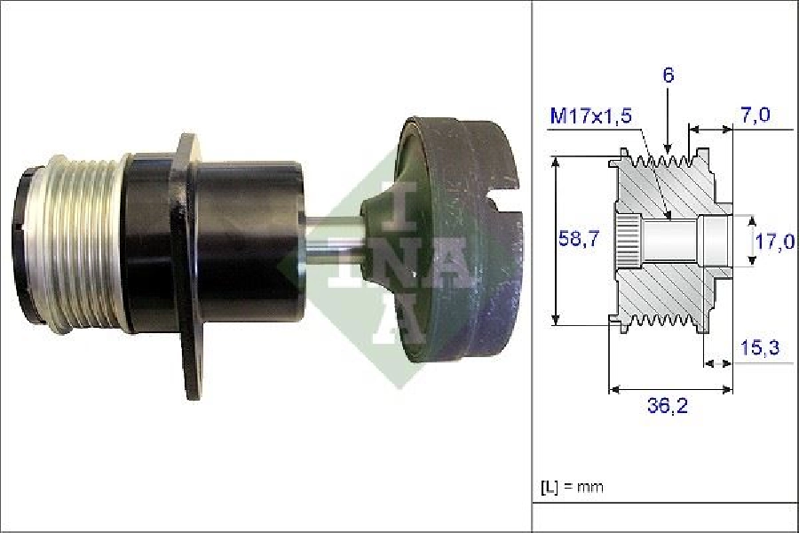 Alternatör Kaplini (Şaft Rulmanı) Focus (01-04)-CMAX (05-)-FOCUS 2 (04-)-MONDEO (07-)-CONNECT (02 | OEM 535015710
