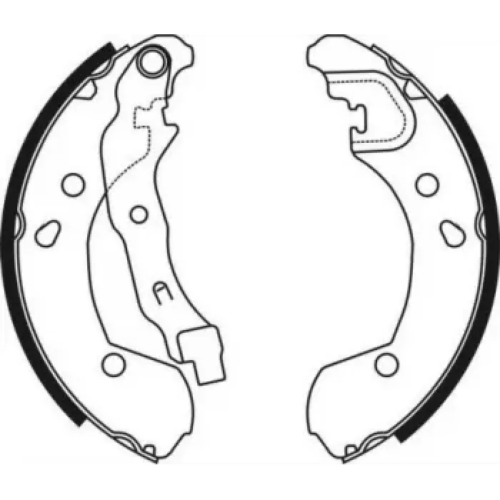 Arka Fren Balatasi (Pabuc) Micra III K12 03>10 Note 07>10 Clio II 04> Clio III 05> | BRAXIS AC0087 | OEM 44060-AX625 44060-AX625 D4060-AX600 86 71 020 711 77 01 208 357 D4060-AX600