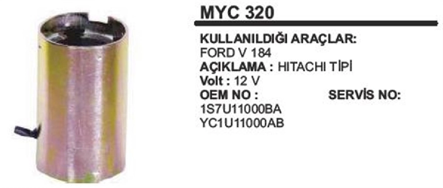 Marş Yastığı + Gövdesi Ford V-184 | OEM MYC320