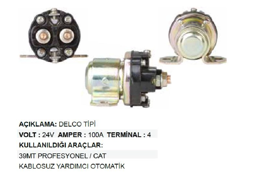 Marş Otom. Delco 39MT Yard Otom Kablosuz | OEM SD108