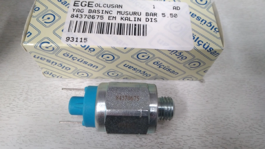 Yağ Basınç Müşürü Bar 5,50 84370675 Eski Model Kalın Diş TD75-85-90-100 | OEM 93115