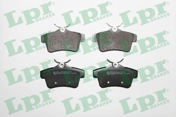 Arka Fren Balatasi P308 Rcz C4 2 DS4 P3008 P5008 P508 1,6GTI / 1,6HDI / 2,0HDI 07 / 10> | LPR 05P1567 | OEM 1608520680 1608681680 425435