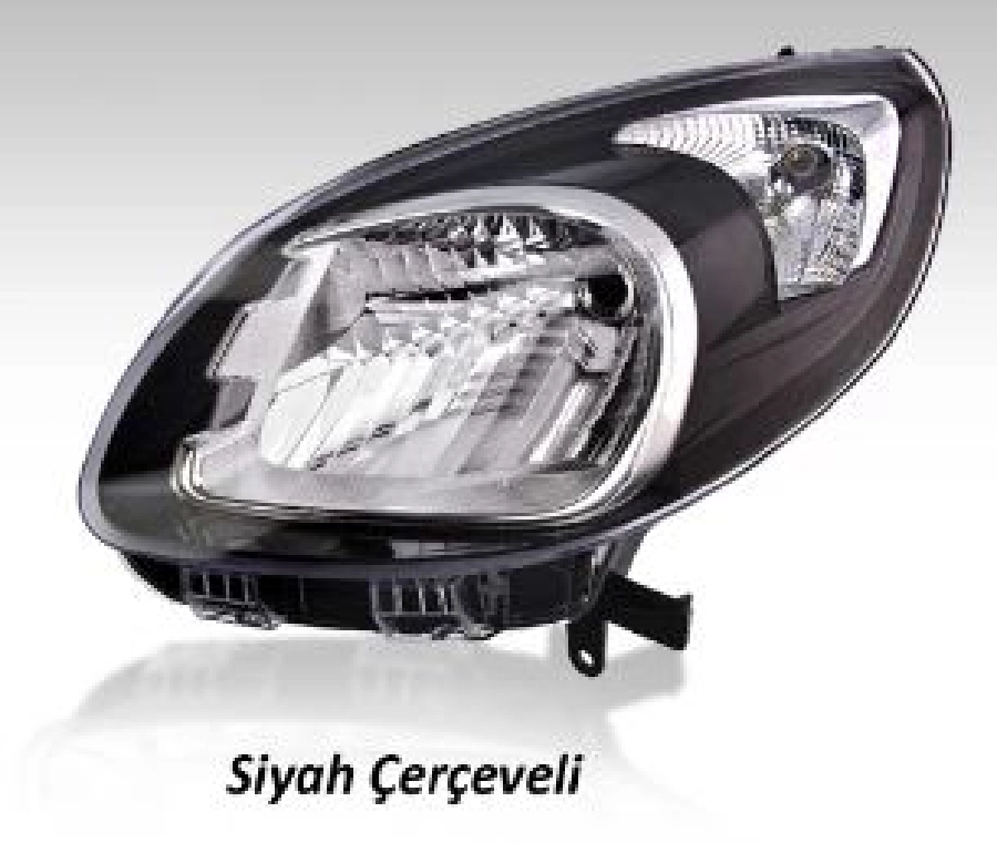 R Kangoo ( 2013 ve sonrası ) Far Siyah Çerçeveli Motorlu Sağ | OEM 202316
