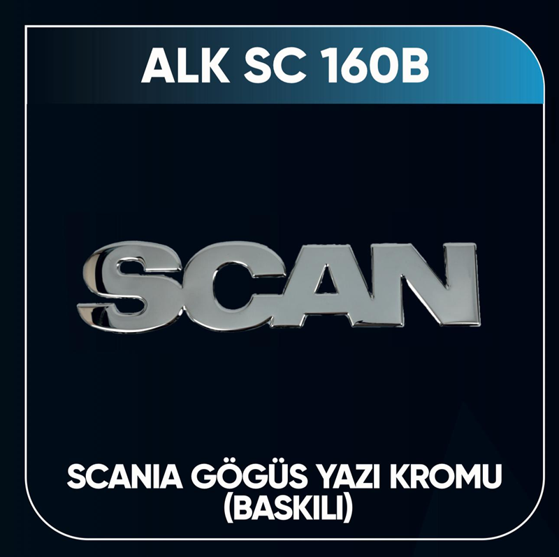 Scanıa Göğüs Yazısı Baskılı Büyük
