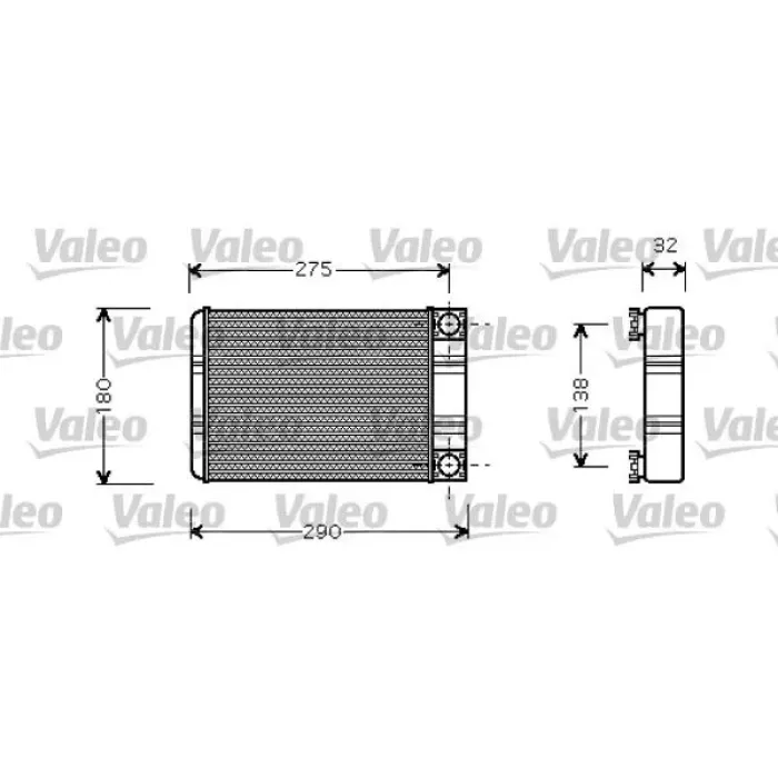 Kalorifer Radyatoru W203 00>07 CL203 02>08 S203 02>07 C209 02>09 A209 03>10 R230 06>12 | VALEO 812321 | OEM A2038300161