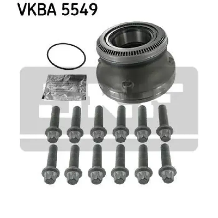 Poryali Teker Rulmani Saf Dorse Em. ABS Sensor Halkali Skrb 9019-9022 - Skrlb 9019-9022 (82X196X112) | SKF VKBA5549 | OEM 3434365000 100167601 1964692