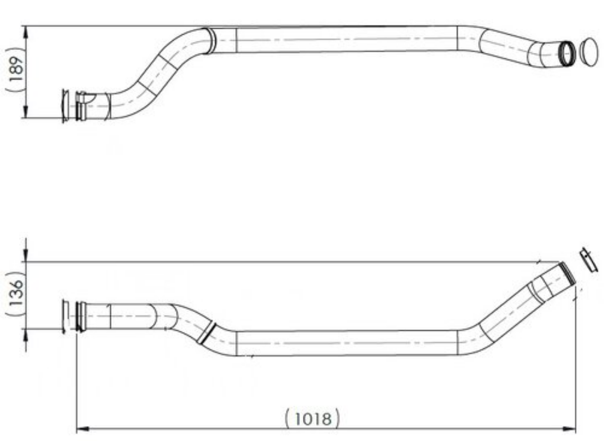 Retarder Soğutma Borusu CF85 XF105(Motor, Geri Dönüş) | OEM 1668805