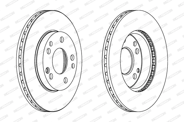 Fren Diski On 190 W201 86>93 | FERODO DDF191 | OEM A2014211512