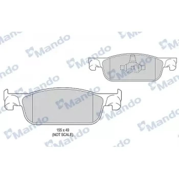 Fren Balatasi On (Tk) Clio 4 12> Logan 2 12> Sandero 2 12> Kalin Tip | MANDO MBF015302 | OEM 410605536R 410604682R 8660005291