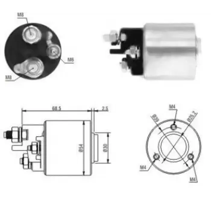 Mars Otomatigi (12V, Valeo Tip) W203 00>07 W210 96>02 Vito 97>03 Sprinter 00>06 | VALEO 594271 | OEM A0011522610