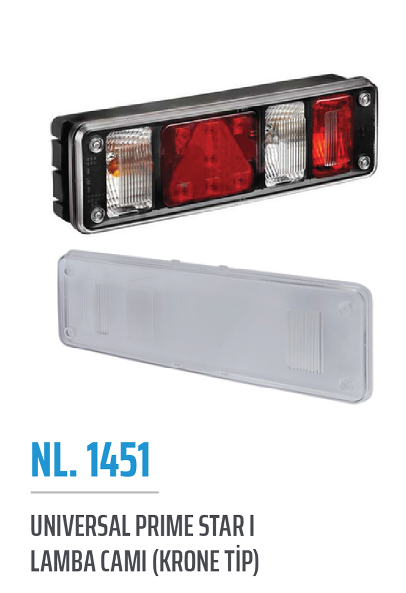 Universal Prımestar I Stop Lamba Camı (Krone Tip) | OEM NL.1451