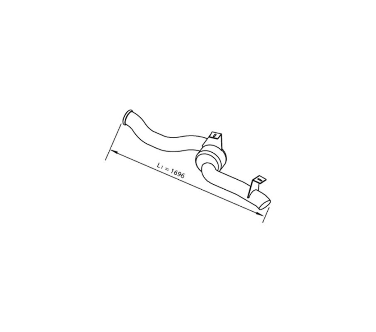 Eksoz Borusu DAF Cf-Xf Euro 6 | OEM 1682921