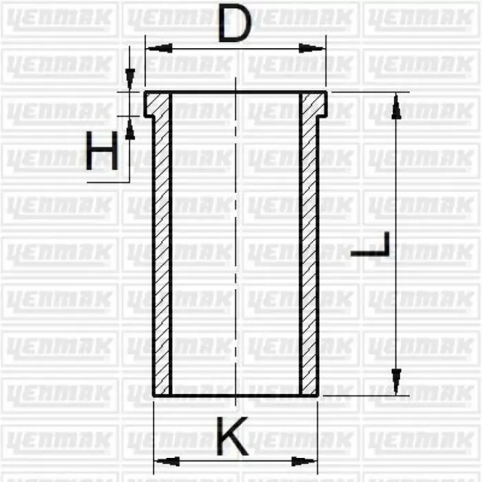 Motor Gomlek 86,01 +Std Transit Custom Ttf 14> Yeni Transit V363 Ttg 14> Ranger Tke 11> 2.2 155PS | YENMAK 51-65732-000 | OEM BK2Q 6055 AA 14-022111-00