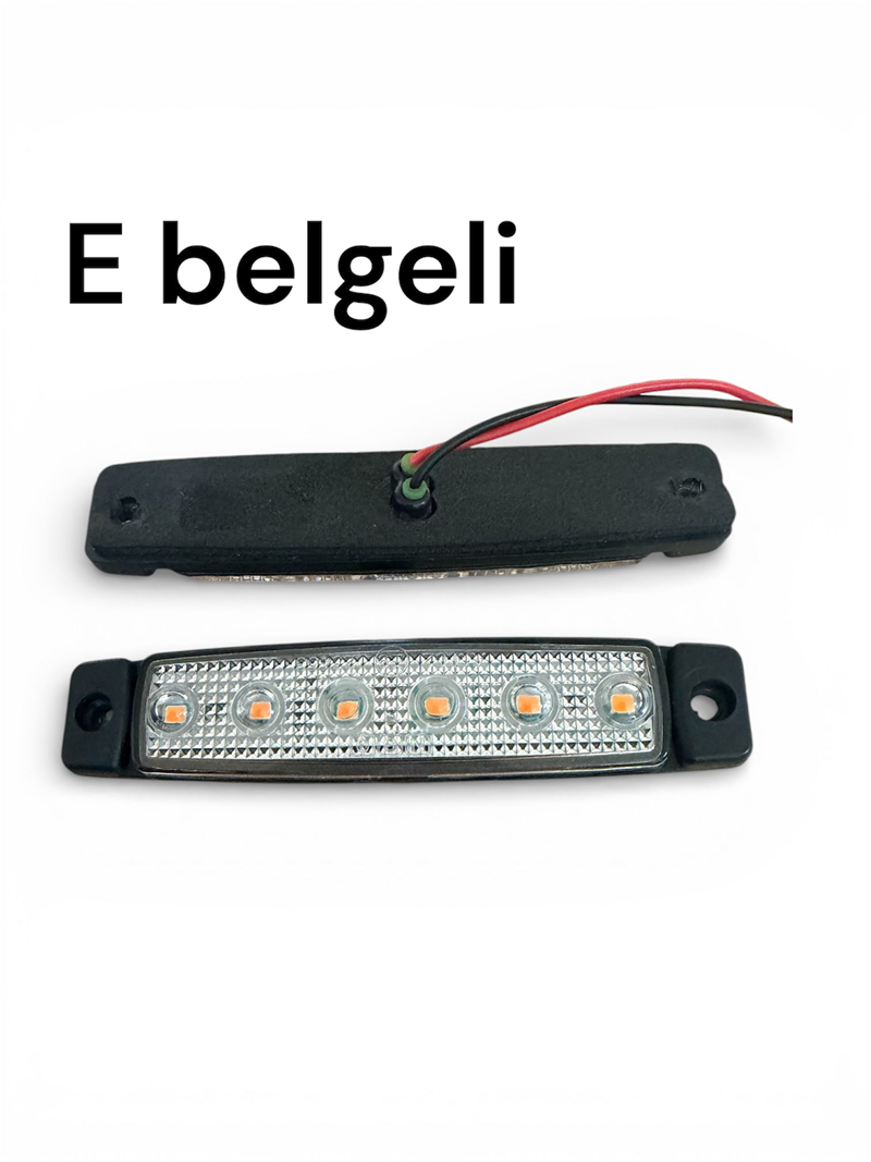 Demmon 6 Ledli Parmak Lamba Beyaz Camlı Turuncu Ledli Ngo Kutulu (E Belgeli)