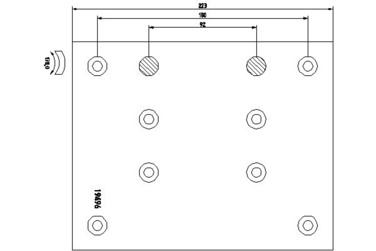 Balata Pabuç 17mm | OEM 81502200632