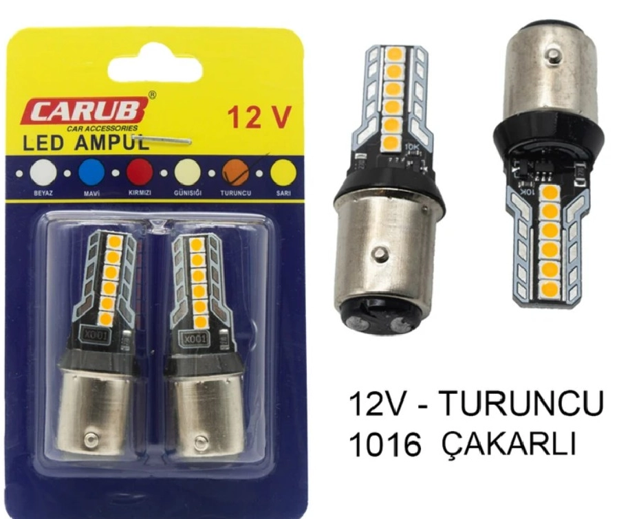 Ampul 12V 1016 Turuncu Çakar-Düz | OEM BR0403033