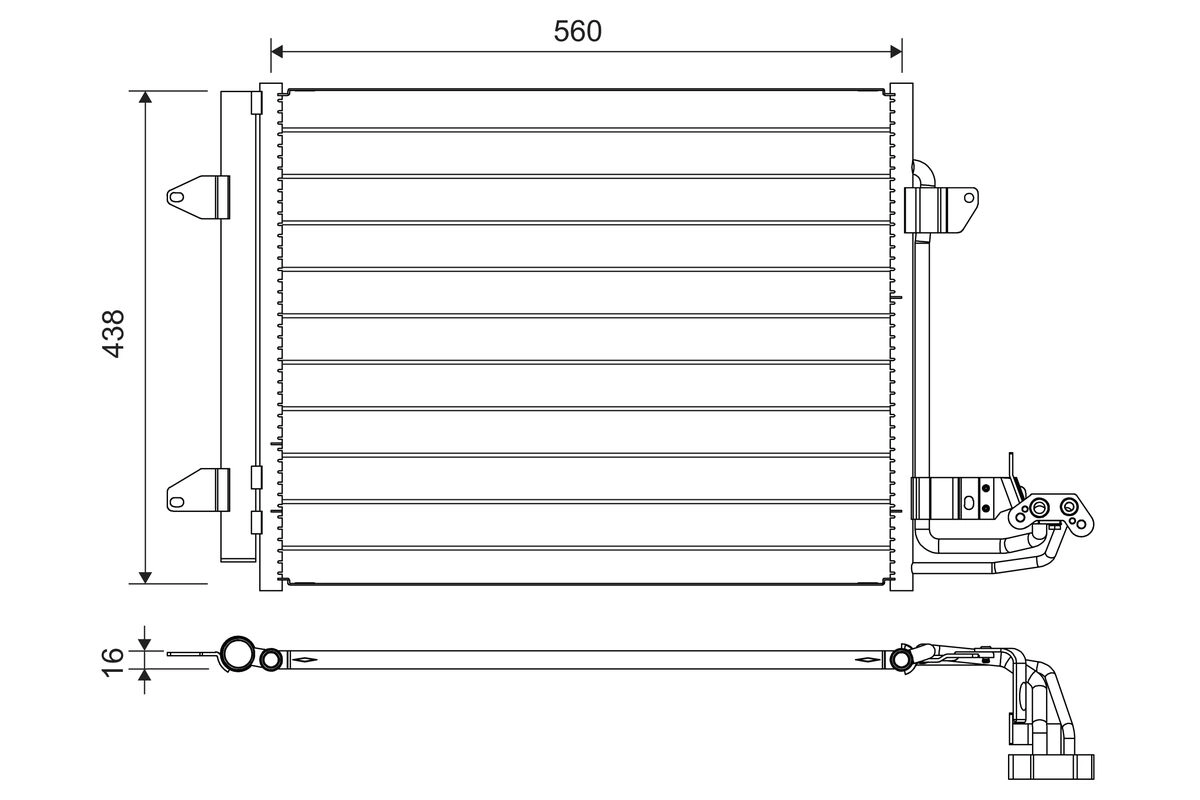 Klima Radyatoru (Kondanser) Caddy III 1,9TDI 03>08 | VALEO 817806 | OEM 1T0820411A 1T0820411A 1T0820411B 1T0820411C 1T0820411E 1T0820411B 1T0820411C 1T0820411E