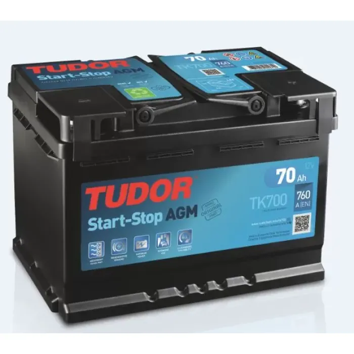 Aku 12V 72 Ah 760A Start Stop Agm L03 (278X175X190) | TUDOR TK720 | OEM 55179974 KBEAH6760AA