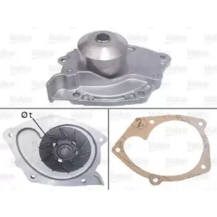 Devirdaim Su Pompasi Laguna I Laguna II Megane I II Scenic I II Trafic Vivaro Master S40 V40 Carisma 1.9DTI / 1.9DCI | VALEO 506698 | OEM 2101000Q0K 2101000Q0K 4449049 7700111675 4449049 7700111675
