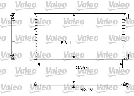 Klima Radyatoru Fiat Punto 1.2 | VALEO 817684 | OEM 46745054 46745054 46788049 46788049