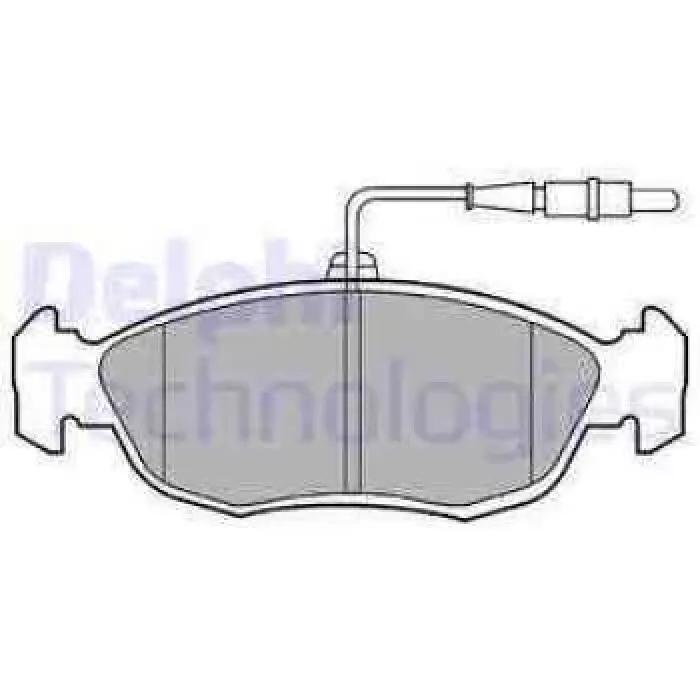 On Fren Balatasi Xsara 2 P306 1,6 1,8 1,9 00>> / Saxo P106 1,4I 1,6I 1,5D 1,6 Xsi 99>> (Hava Sogutmali On Diskli Araclar Icin) | DELPHI LP793 | OEM 4251.03 4251.21 4251.22