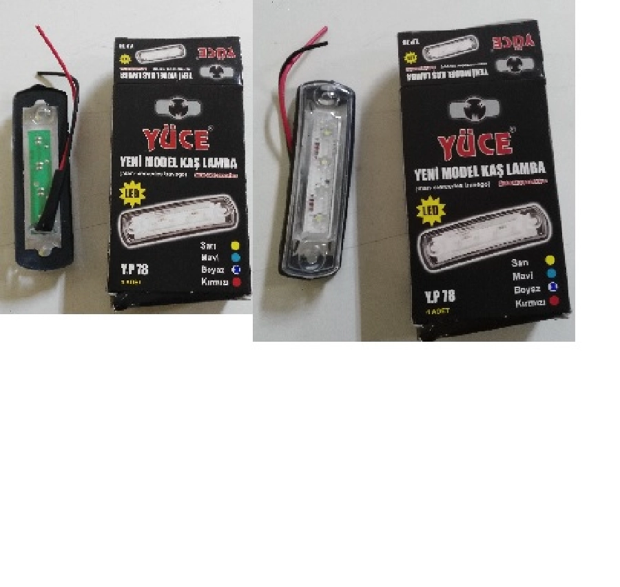 Kaş Lamba LED'li 12V-24V Beyaz | OEM YP78B