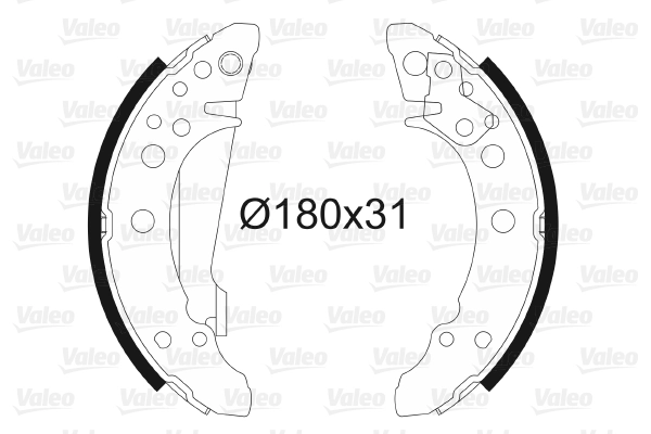 Arka Fren Balatasi Pabuc Ibiza II Toledo Cordoba | VALEO 562020 | OEM 171698525AX 171698525AX 867698525 867698525