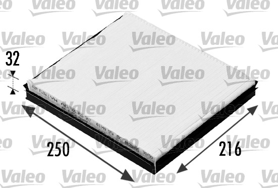 Polen Filtresi Polo (07 ) Cordoba Ibiza IV (02 09) Ibiza V (09 ) 1,2 1,4 1,4 16V 1,4TDI 1,8T 1,9TDI | VALEO 698685 | OEM 6Q0820367-6Q0820367B-6Q0820367A