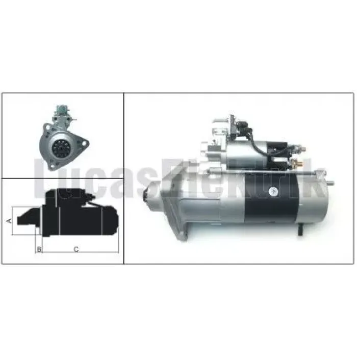 Mars Motoru 24V 5,5 Kw 11 Dis Renault Kerax 370 - 420 Serie (2001-2006) / Premium 370 420 | LUCAS LES0332 | OEM 5001853713 5010306592 5010480196