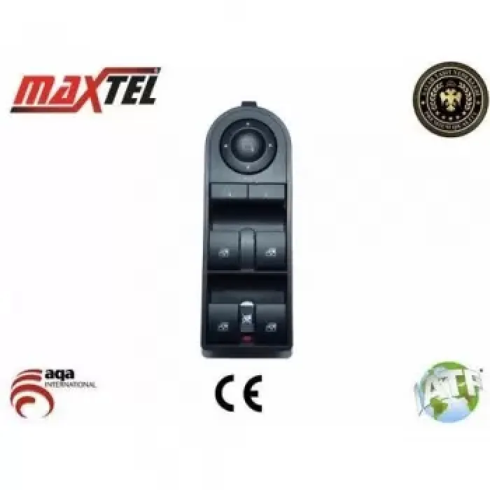Cam Acma Kapama Anahtari Dortlu On Sol Astra H Zafira B | MAXTEL 18207447 | OEM 13228699 6240447